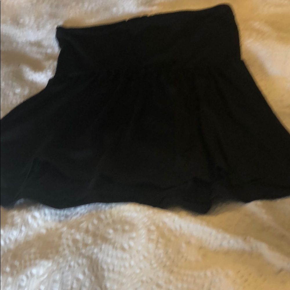 Black peplum blouse